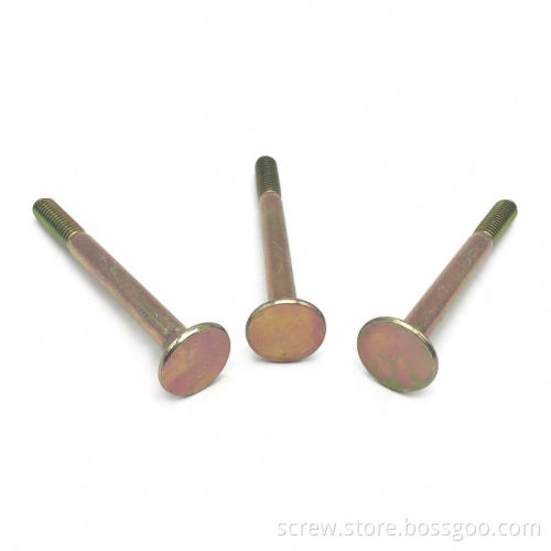Carriage Bolts With Flat Head